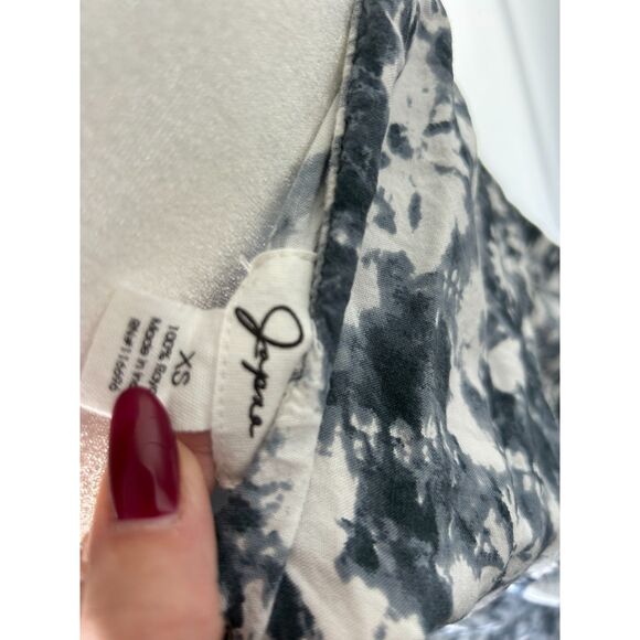 Navy and White JAPNA Brand Strapless Maxi Dress Size, XS Tie-dye Look - Picture 7 of 7